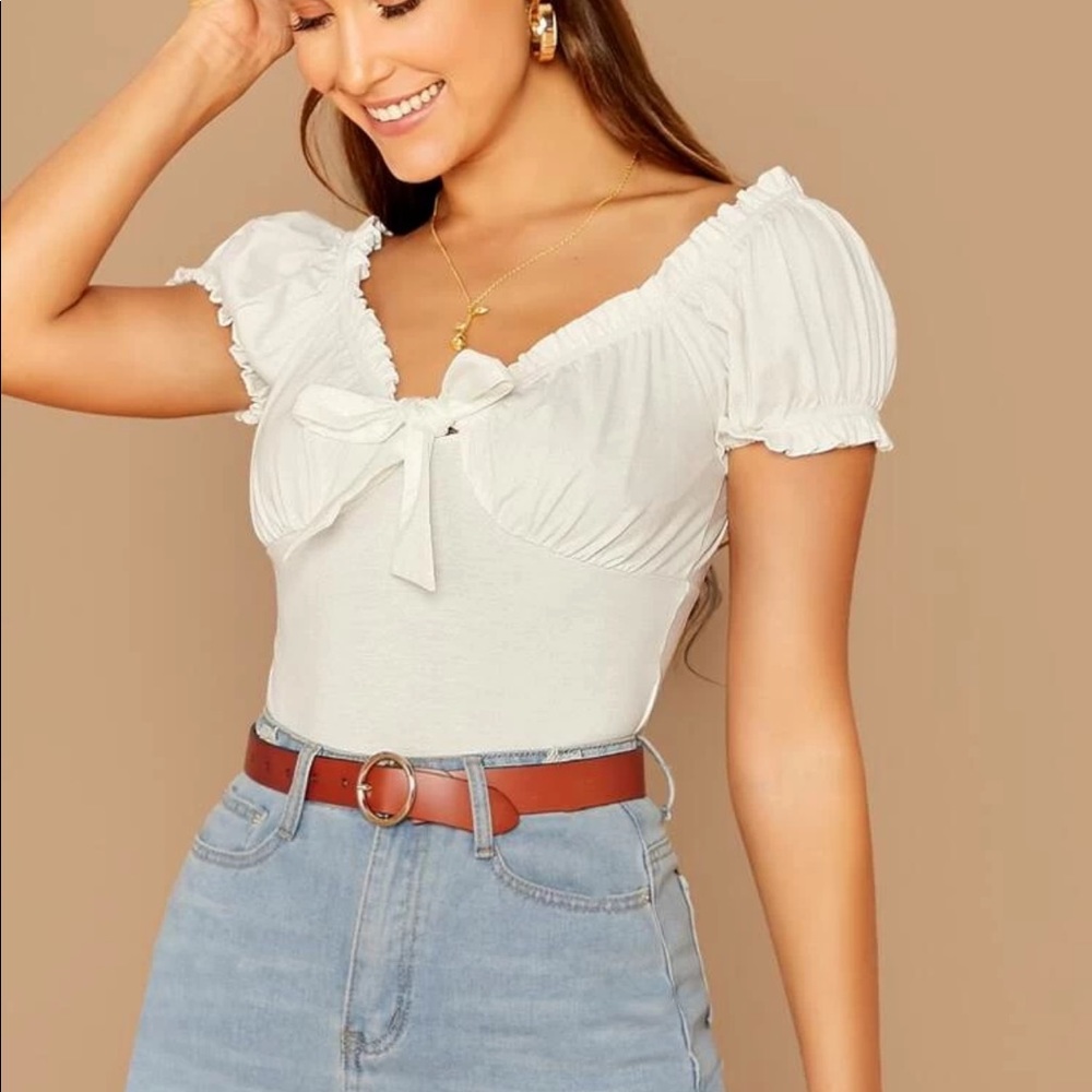 Shein Milkmaid Top